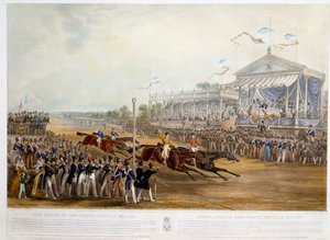 Sonderpreis von 5000 Francs in Chantilly im Jahr 1841 Druck von John Frederick Herring (1795-1865) 1841 Private Sammlung von John Frederick Herring Senior