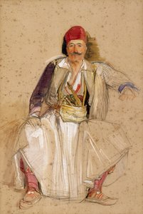 Ein korfiotischer Krieger, sitzend