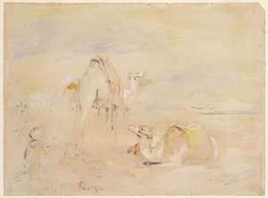 Studie für eine Rast in der Wüste von John Frederick Lewis