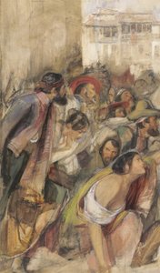 Studie zur Proklamation von Don Carlos, ca. 1834-28