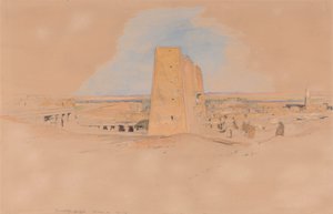 Tempel von Edfou, Oberägypten von John Frederick Lewis