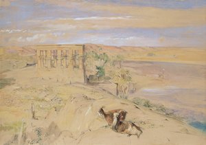Der Hypäthral-Tempel in Philae, 1850