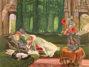 Die Siesta, ca. 1876 von John Frederick Lewis
