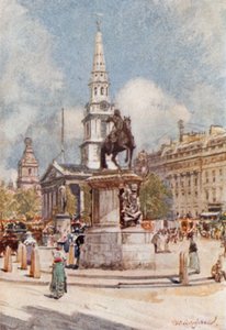 Charing Cross, mit Statue von Karl I. und St. Martin-in-the-Fields von John Fulleylove