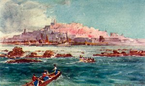 Joppa vom Meer aus, 1902 von John Fulleylove