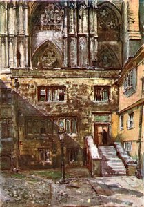 Der Hof des Abtes und der Eingang zur Jerusalem-Kammer