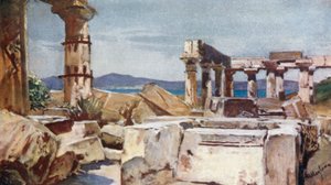 Der Tempel der Athena auf der Insel Ägina von John Fulleylove