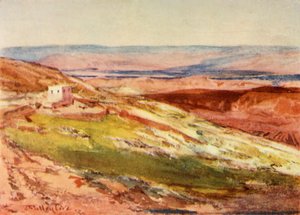 Das Tal des Jordan vom Ölberg, 1902