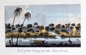 Ansicht des Lagers am Java Creek, 1813