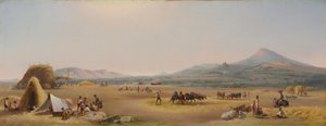 Ernte in der römischen Campagna von John Gadsby Chapman