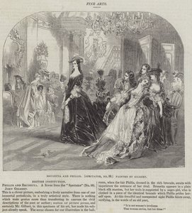 Brunetta und Phillis, Spectator, Nr. 80 von John Gilbert