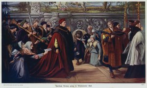 Kardinal Wolsey geht zur Westminster Hall von John Gilbert