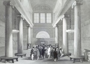 Börse, graviert von Henry Melville, ca. 1842 von John Gilbert