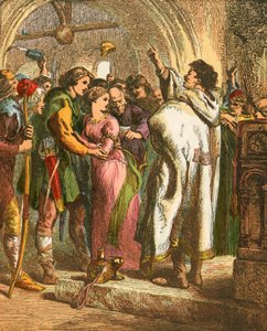 Die Hochzeit von Allen a Dale von John Gilbert