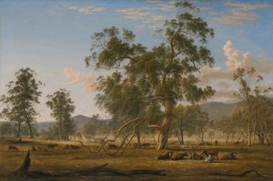 Patterdale Landschaft mit Vieh von John Glover