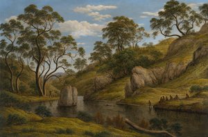 Das Bad der Diana, Van Diemens Land, 1837 von John Glover