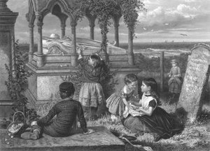 Das Grab von Grace Darling, um 1851-1886