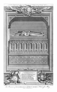 Das Denkmal von König Richard II. und Ann seine Königin, in der Westminster Abbey, Mitte des 18. Jahrhunderts
