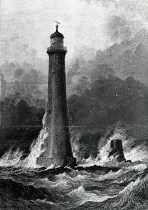 Der vorgeschlagene neue Eddystone-Leuchtturm, Illustration aus 