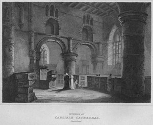 Innenansicht der Kathedrale von Carlisle, Cumberland, 1814