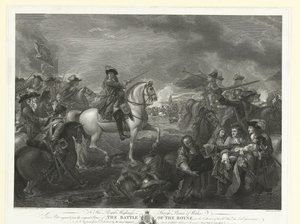König Wilhelm III. während der Schlacht am Boyne, 1690 von John Hall
