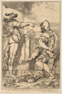 Ein Hauptmann der Banditen, der eine Gruppe aussendet, aus Fünfzehn Radierungen gewidmet an..., 8. Dezember 1778