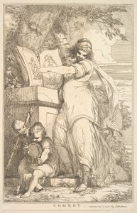 Komödie aus Fünfzehn Radierungen, Sir Joshua Reynolds gewidmet, 8. Dezember 1778 von John Hamilton Mortimer