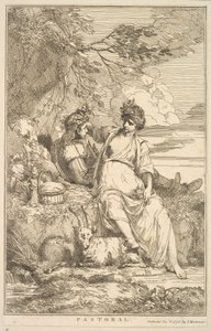 Pastoral aus Fünfzehn Radierungen Sir Joshua Reynolds gewidmet, 8. Dezember 1778 von John Hamilton Mortimer
