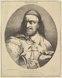 Shylock Zwölf Charaktere aus Shakespeare, 15. März 1776