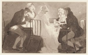 Gruppe an einem Tisch, 1806 von John Harden