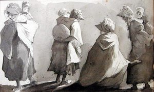 Mütter, die ihre Kinder tragen