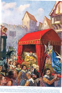 Ankunft von Kardinal Richelieu in Lyon, Illustration aus 