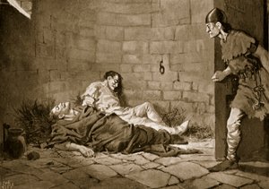 Gefangenschaft und Tod der Herzöge Erik und Valdemar, 1318 von John Harris Valda