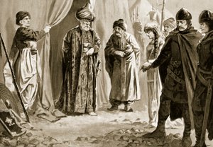 Ivan Shishman III übergibt seine Schwester an Sultan Murad I., 1366