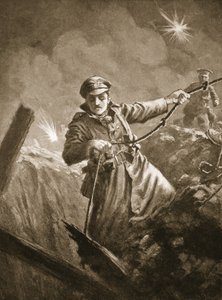 Leutnant G.P. Burlton hilft bewusstlose Männer aus einem Minenschacht zu retten von John Harris Valda