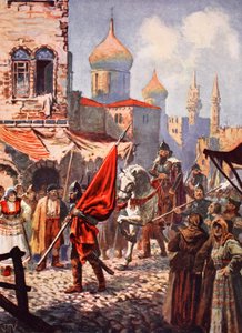 Die Rückkehr von Iwan dem Schrecklichen nach Moskau nach der Eroberung von Kasan