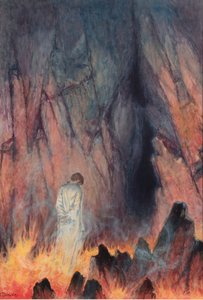 Der Geist der Menschlichkeit, der ins Unbekannte übergeht (Bleistift und Kreide auf Papier) von John Harris Valda