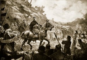 Wilhelm der Eroberer marschiert nach Wales von John Harris Valda