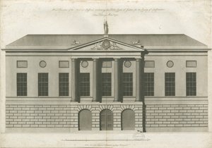 Stafford - Shire Hall: Aquatinta-Gravur von John Harvey