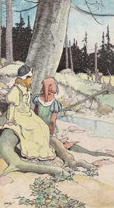 Die Kinder im Wald, ca. 1900 von John Hassall