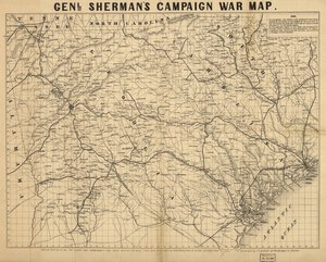 Genl. Shermans Kampagnenkriegskarte