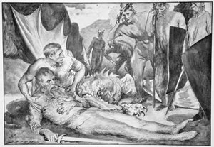 Der Tod von Beowulf, 1910