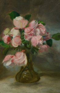 Stillleben mit einer Vase voller Blumen von John Henry Lorimer