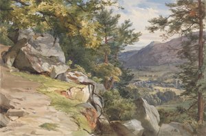 Blick von Craig-y-Barns, Dunkeld, nach Süden von John Henry Mole