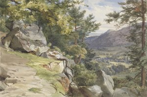 Blick auf Craig-y-Barns, Dunkeld, Blick nach Süden, 1855 von John Henry Mole