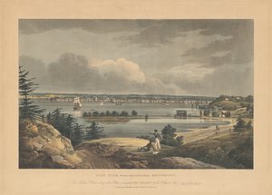 New York von den Höhen bei Brooklyn von John Hill, after William Guy Wall