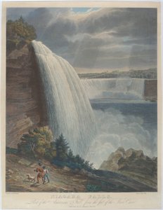 Niagarafälle vom Fuß der Treppe von John Hill, after William James Bennett