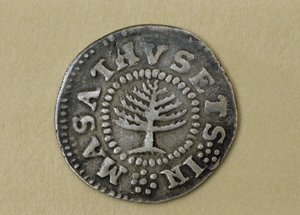 Pine Tree Shilling, 1667-1682 von John Hull