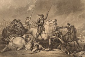 Cromwell in der Schlacht von Marston Moor von John J Crew