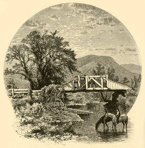 Alte Brücke, Blackberry River, in der Nähe von Canaan von John J. Harley